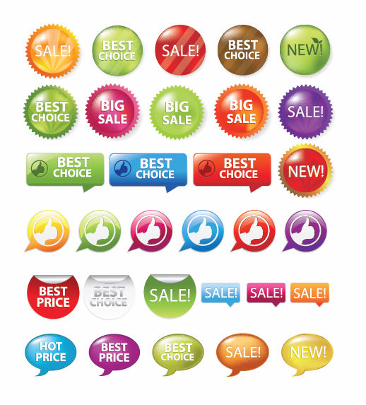 free vector Sale Shopping Tags and Signs Vector Graphics